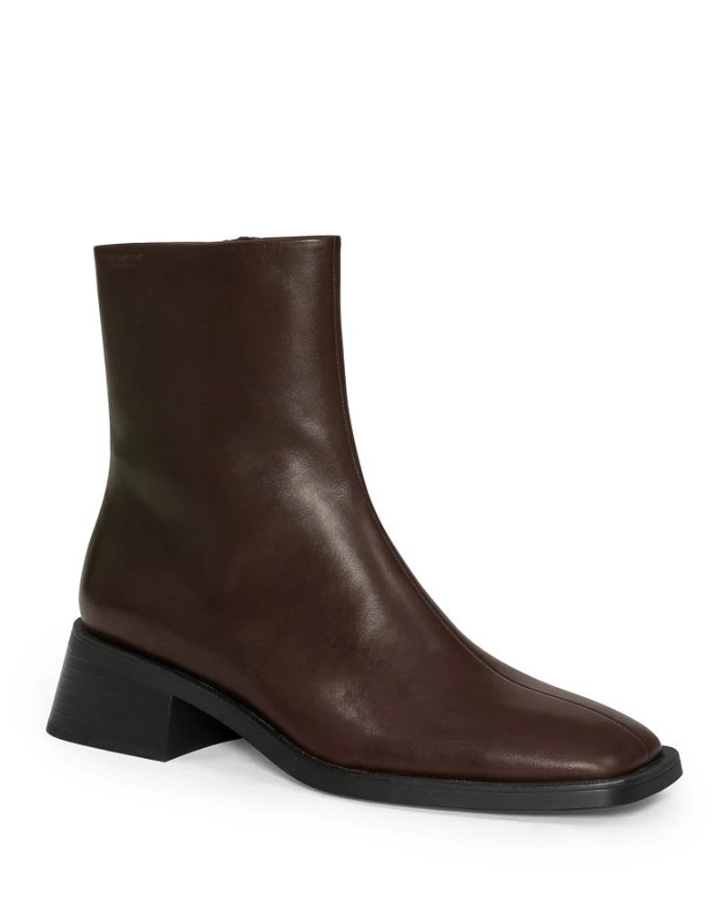 Women's Blanca Square Toe Block Heel Ankle Boots