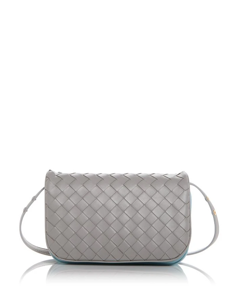 Intrecciato Leather Shoulder Bag