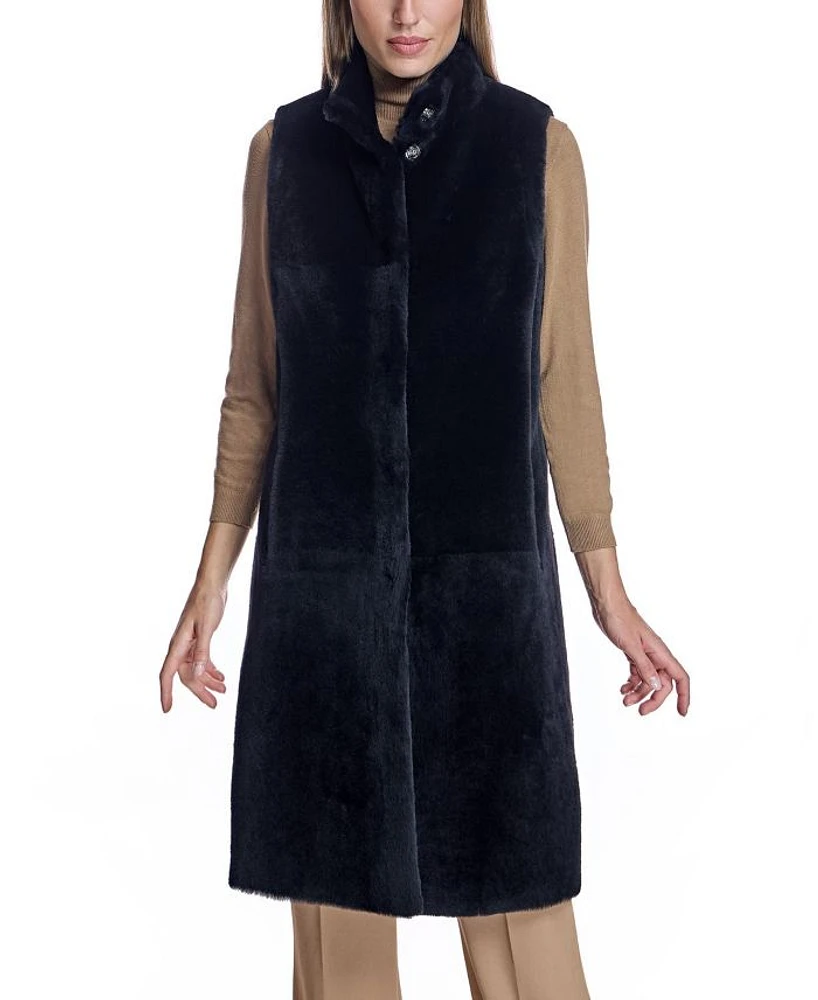 Reversible Shearling Lamb Vest