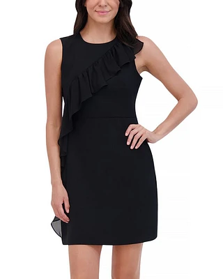 Ruffle Front Mini Dress