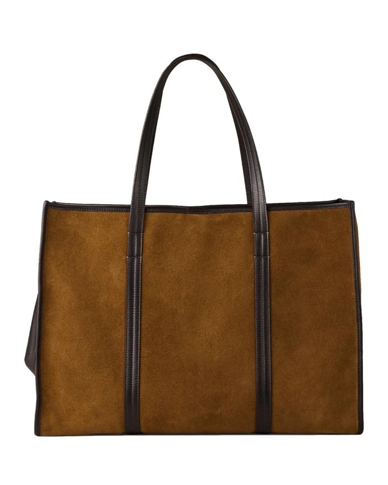 Large Suede Tote Bag