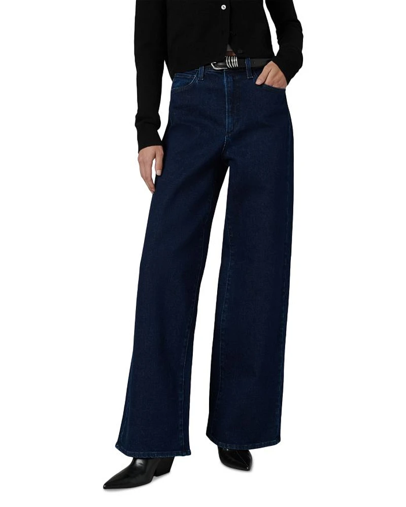 The Mia Petite Wide Leg High Rise Jeans Cinema