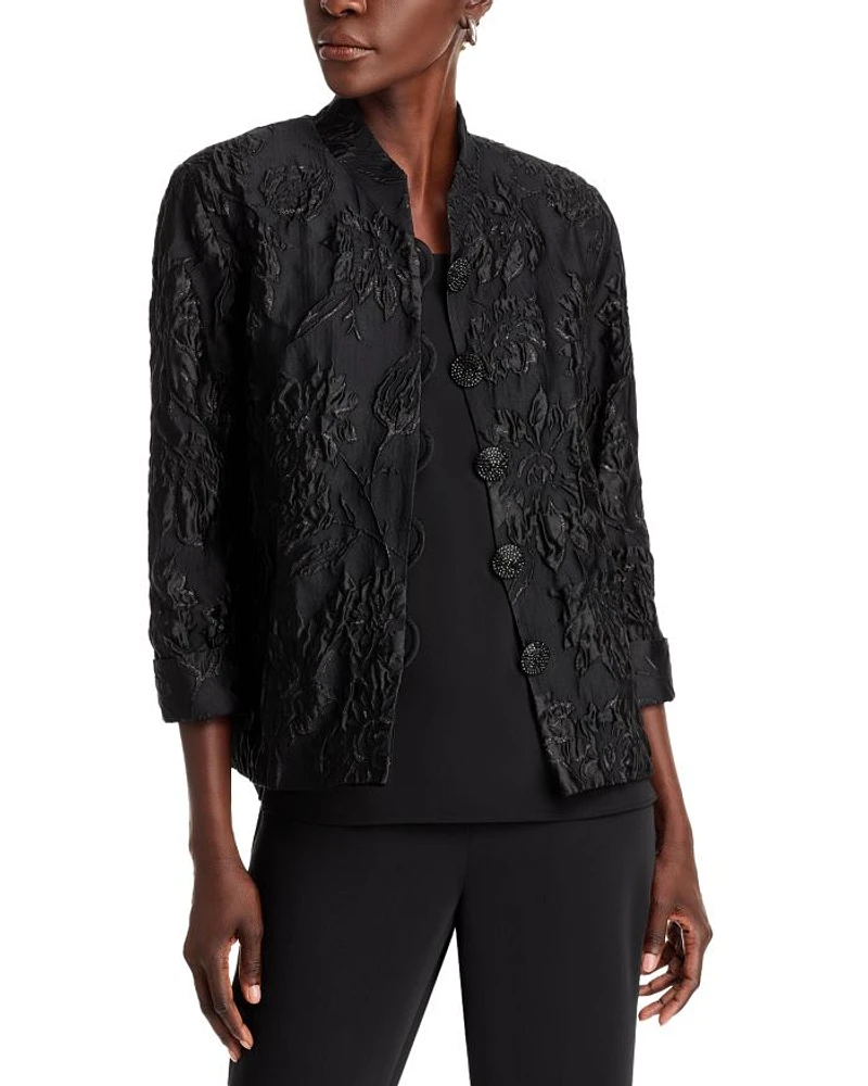 Shimmer Cloqué Boxy Jacket