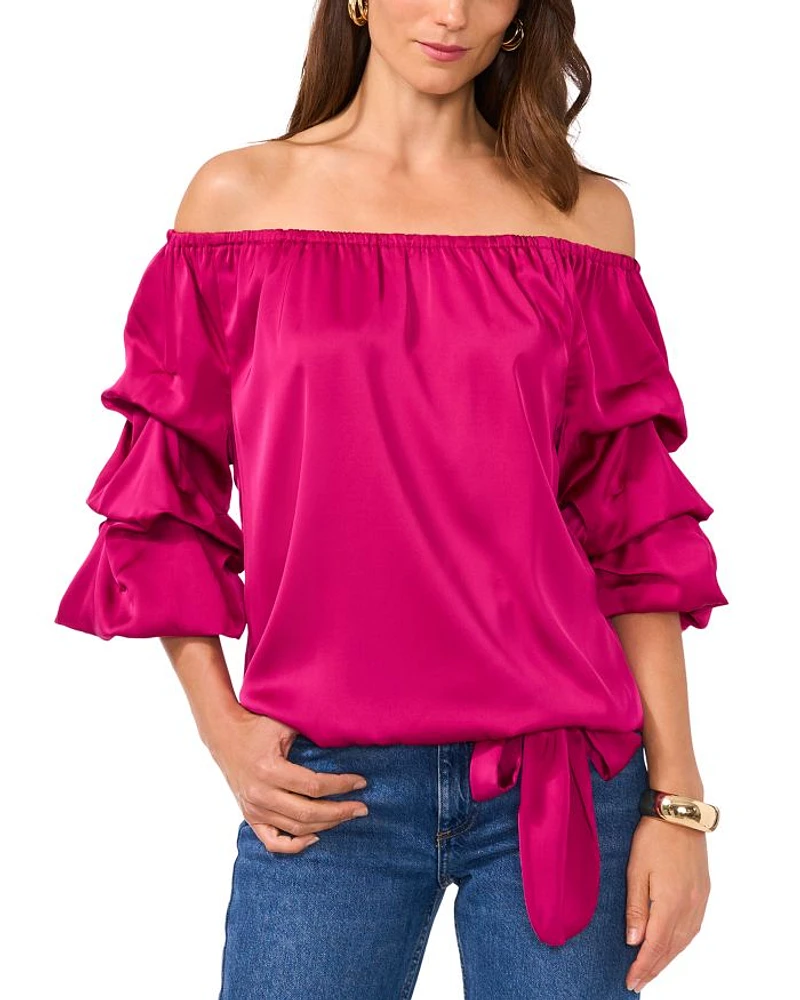 Bubble Sleeve Top
