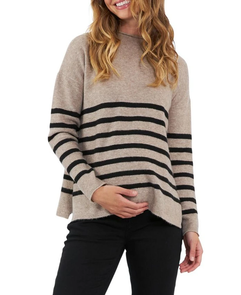 Gerrie Stripe Nursing Knit Sweater