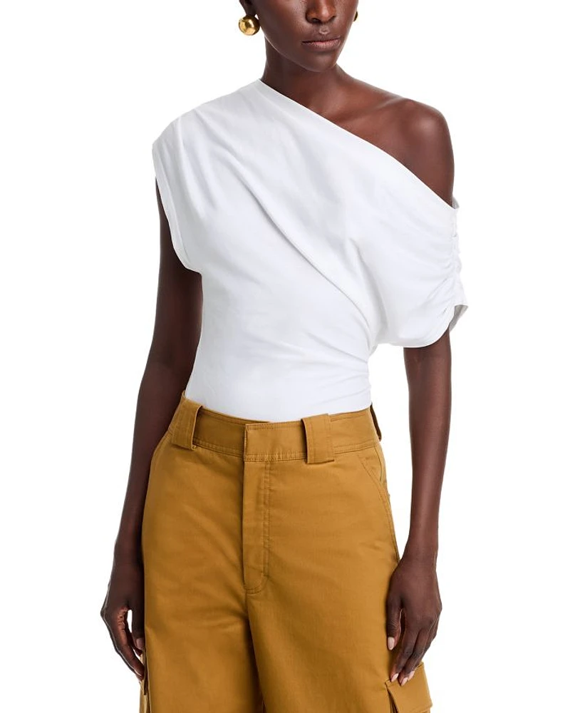 Alice Asymmetric Draped Tee