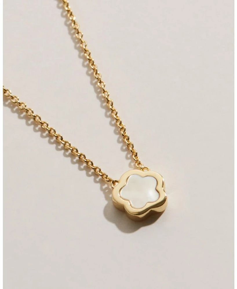 Mother of Pearl Inlay Flower Pendant - Saya
