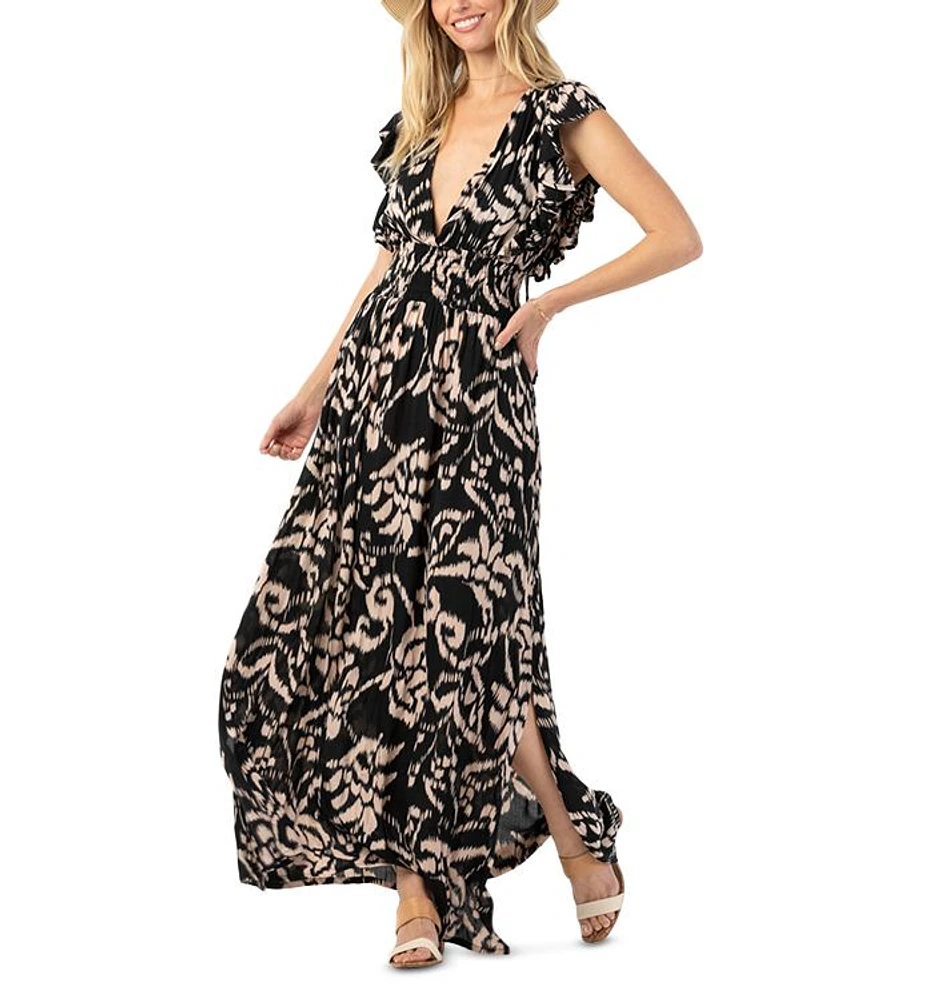 Dahlia Tie Dye Cover Up Maxi Dress