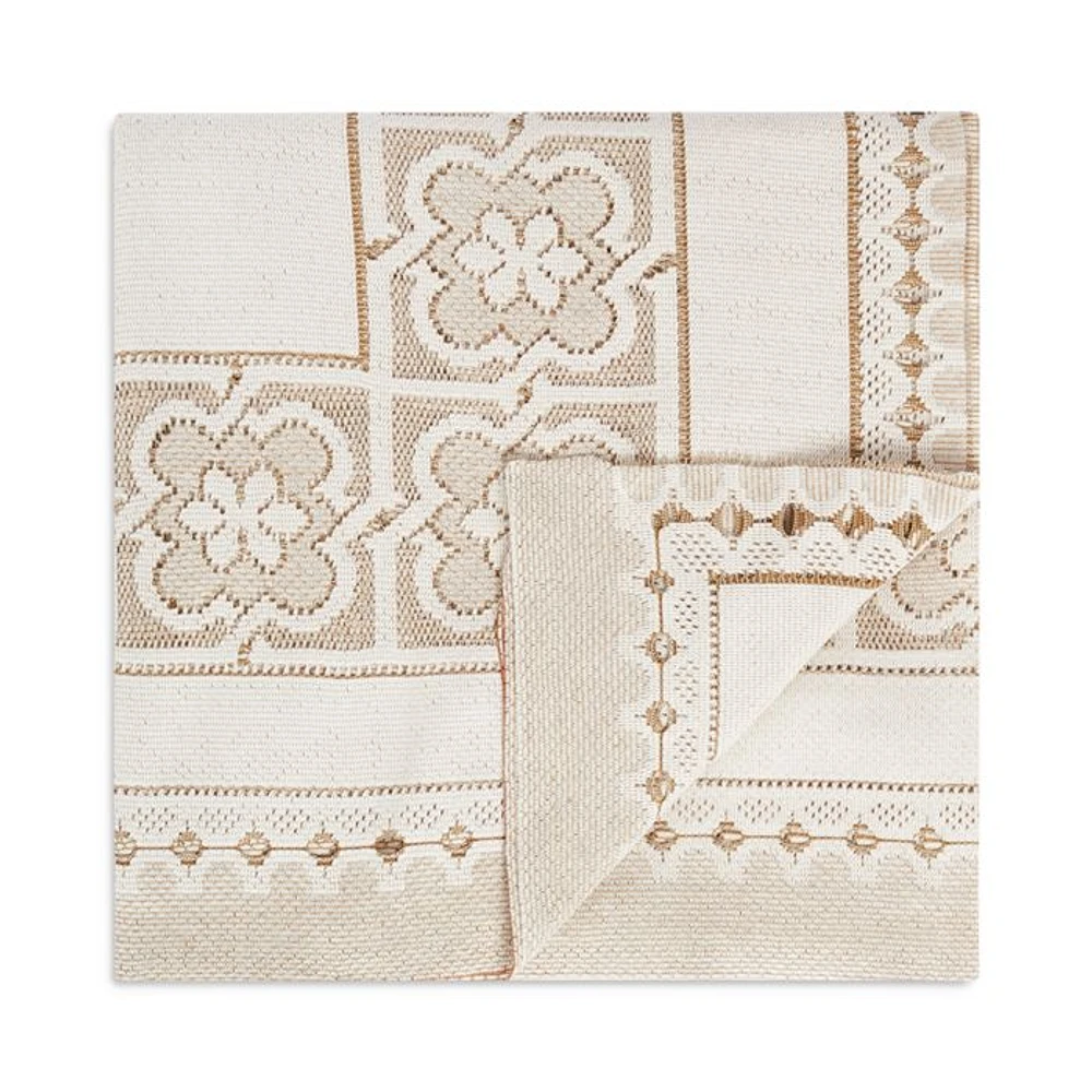 Embroidered Lacey Medium Tablecloth, 70" x 110"