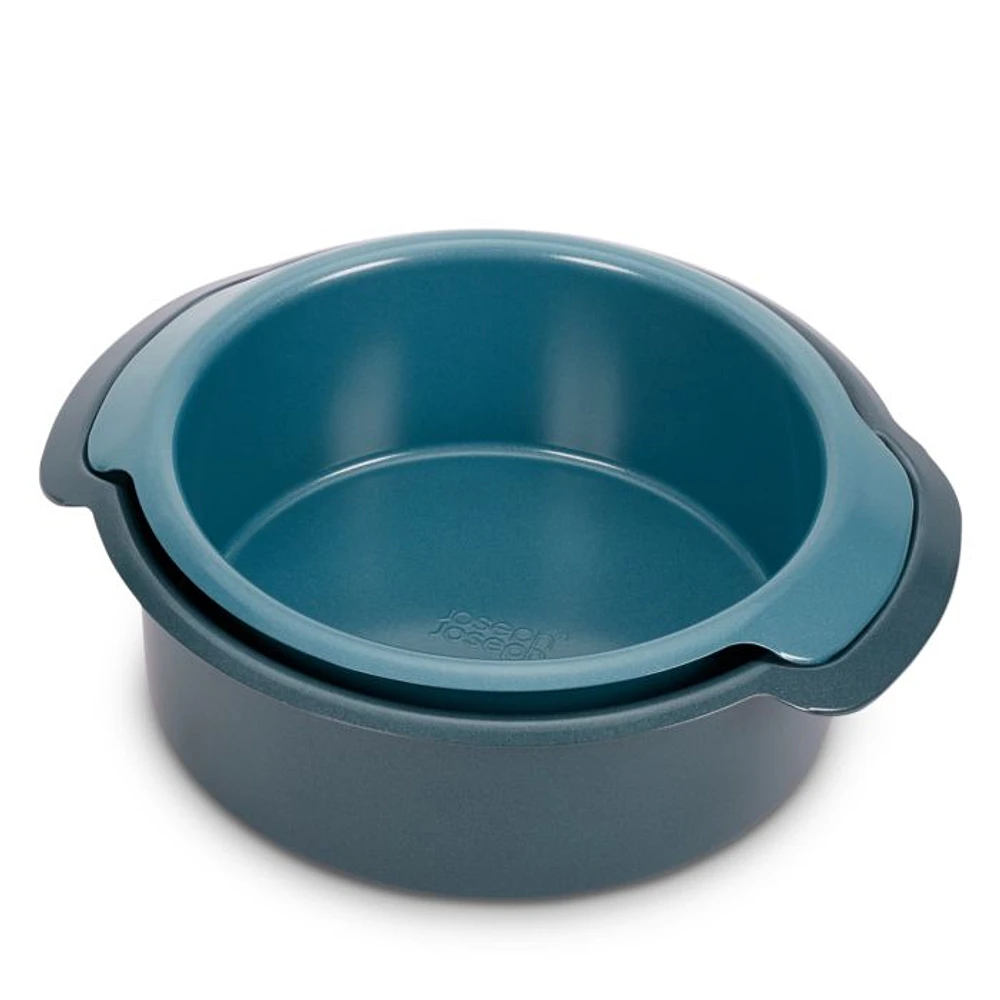 Nest Bake Non-Stick Round Cake Pan with Easy Pull Handles, Set of 2