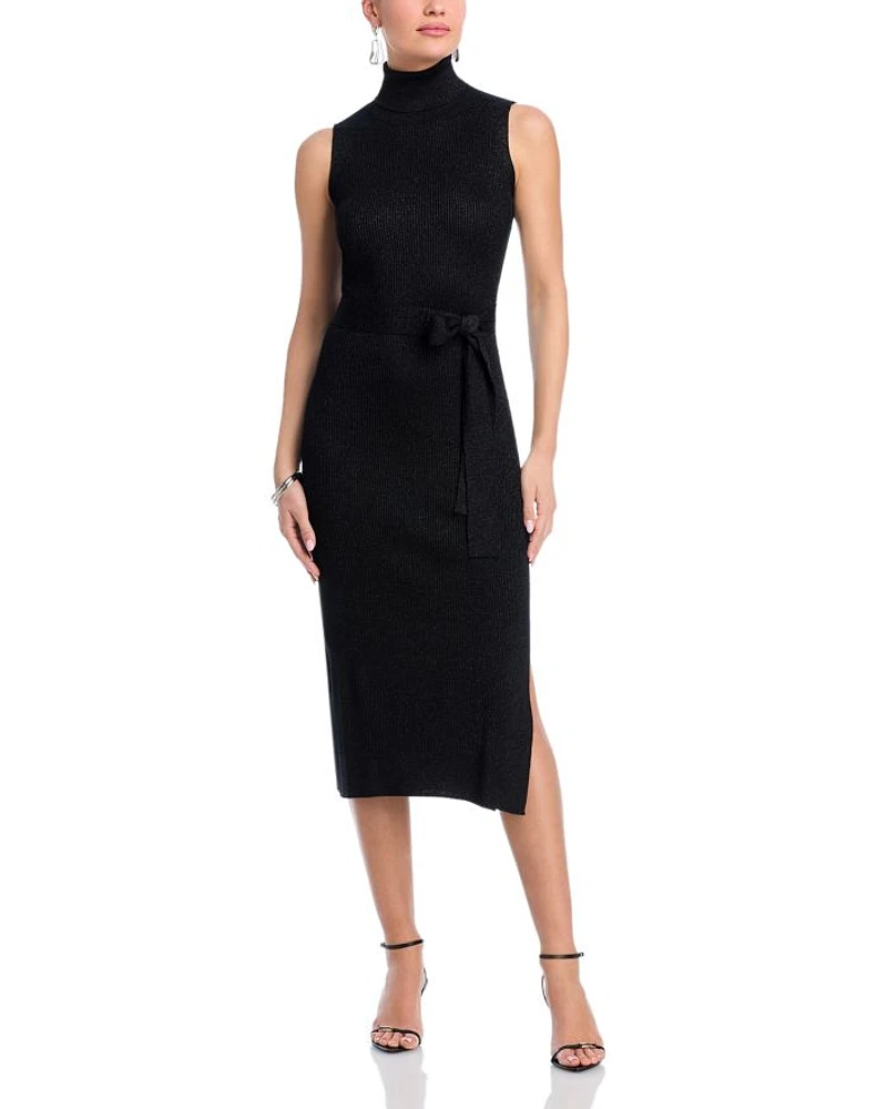 Zoelle Ribbed Turtleneck Dress