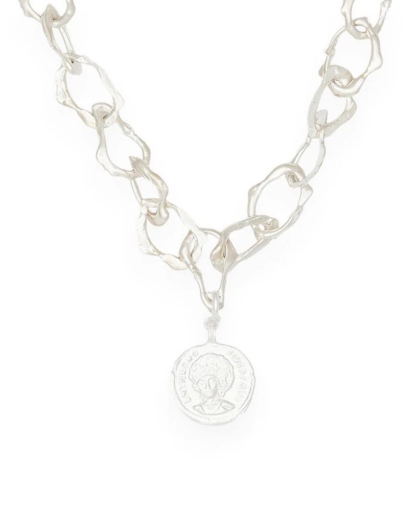 Terra Crafted Choker with Sophia Charm in Silver
