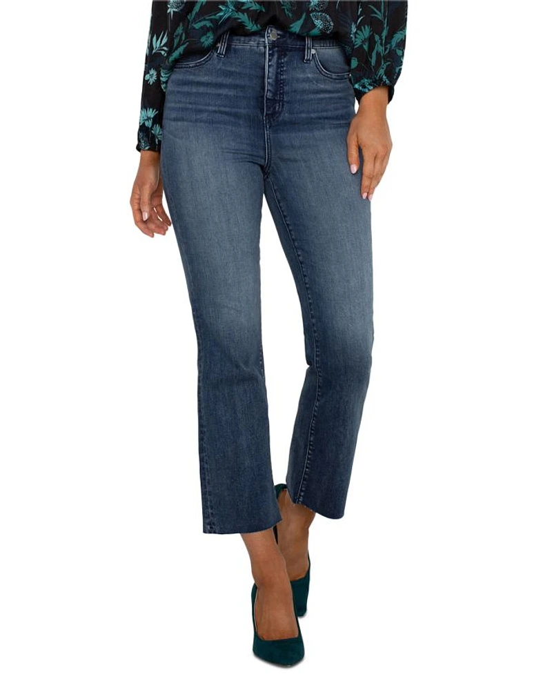 Hannah High Rise Ankle Flare Jeans Juniper Valley