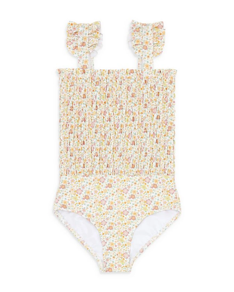 Girls' Marigold Smocked One Piece Swimsuit - Baby, Little Kid, Big Kid