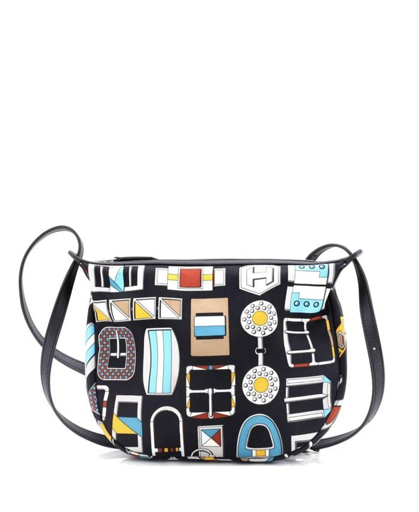Sursoie To Go Pouch Printed Silk and Leather