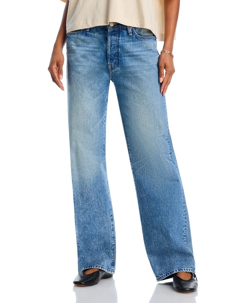 The Dodger High Rise Button Sneak Jeans Wipeout