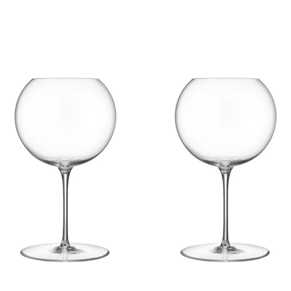 Geometry Red Wine Glass, Set of 2
