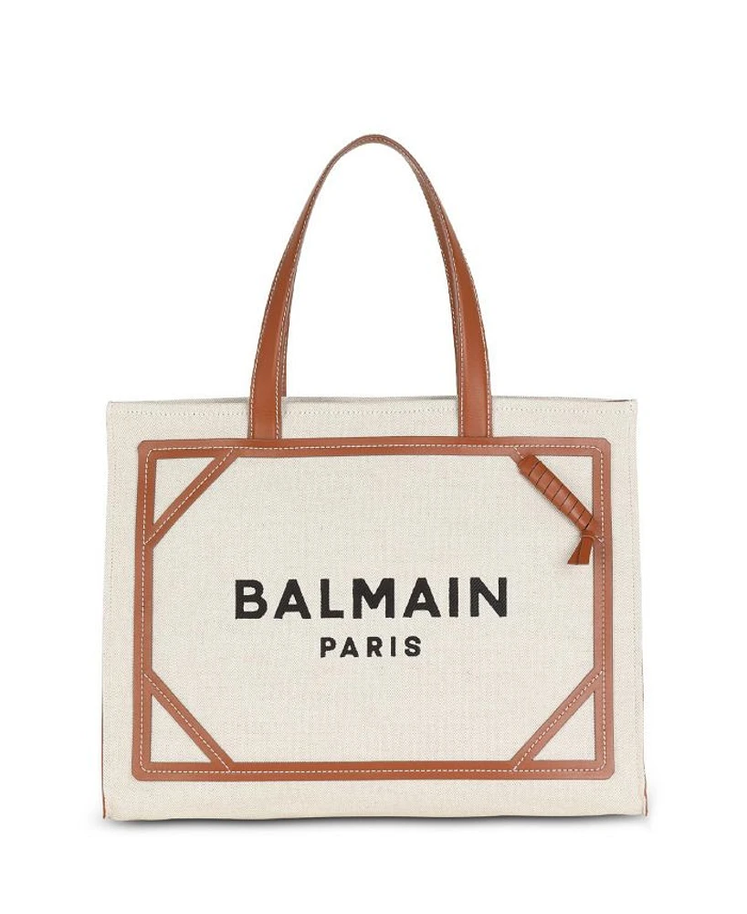 Women's B-Army 42 Canvas Tote Bag with Leather Details