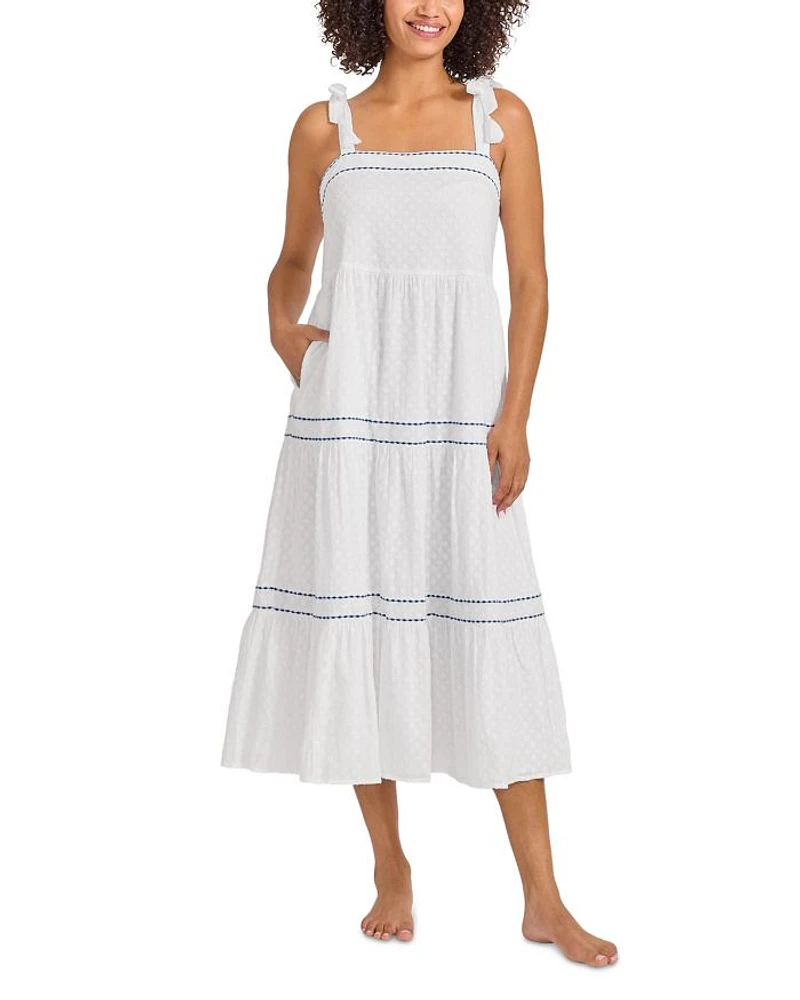 Square Neck Midi Dress Cover-Up
