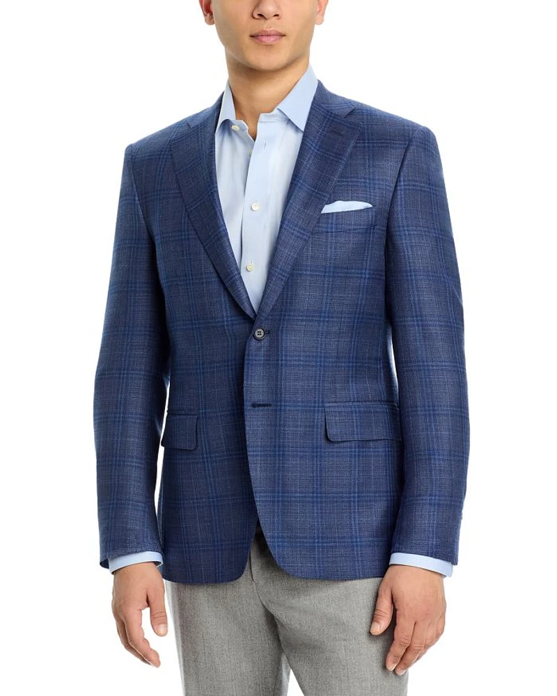 Siena Hopsack Plaid Regular Fit Sport Coat