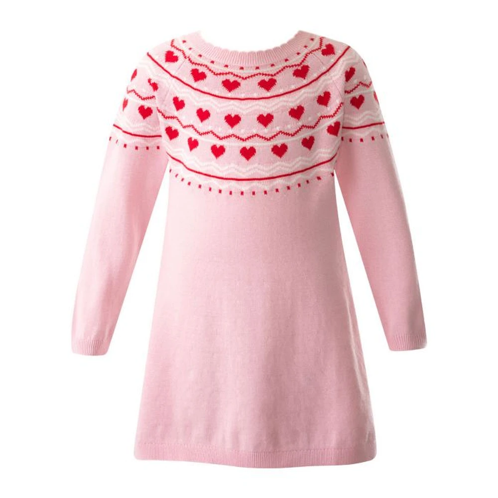 Girls' Heart Knit Dress - Little Kid, Big Kid