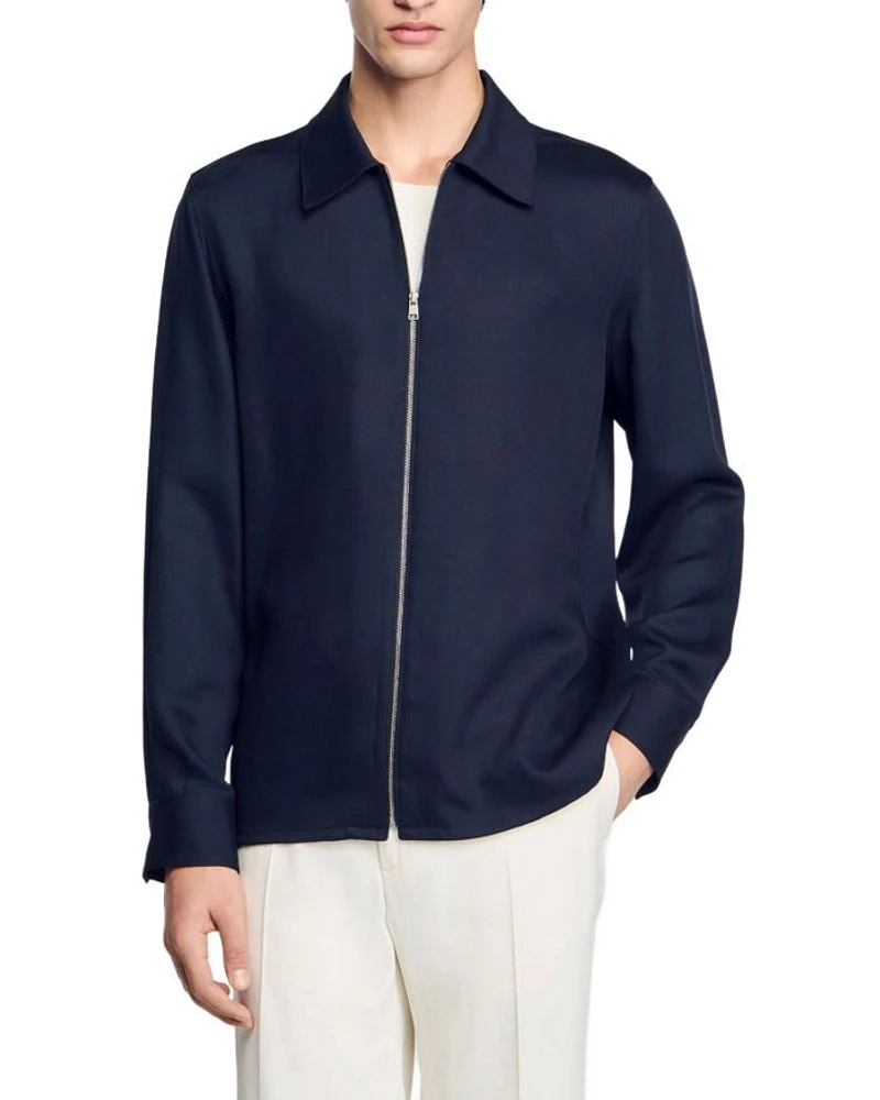 Chemise Zip Front Shirt Jacket