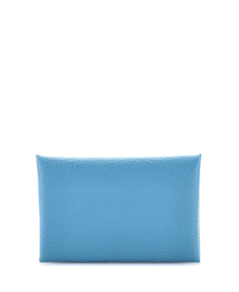 Pre-Owned Hermes Calvi Duo Card Holder Verso Epsom