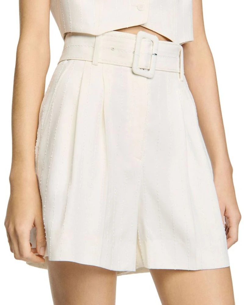 Sequin High Waist Shorts