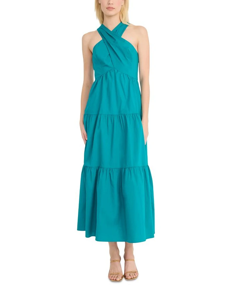 Halter Tiered Maxi Dress