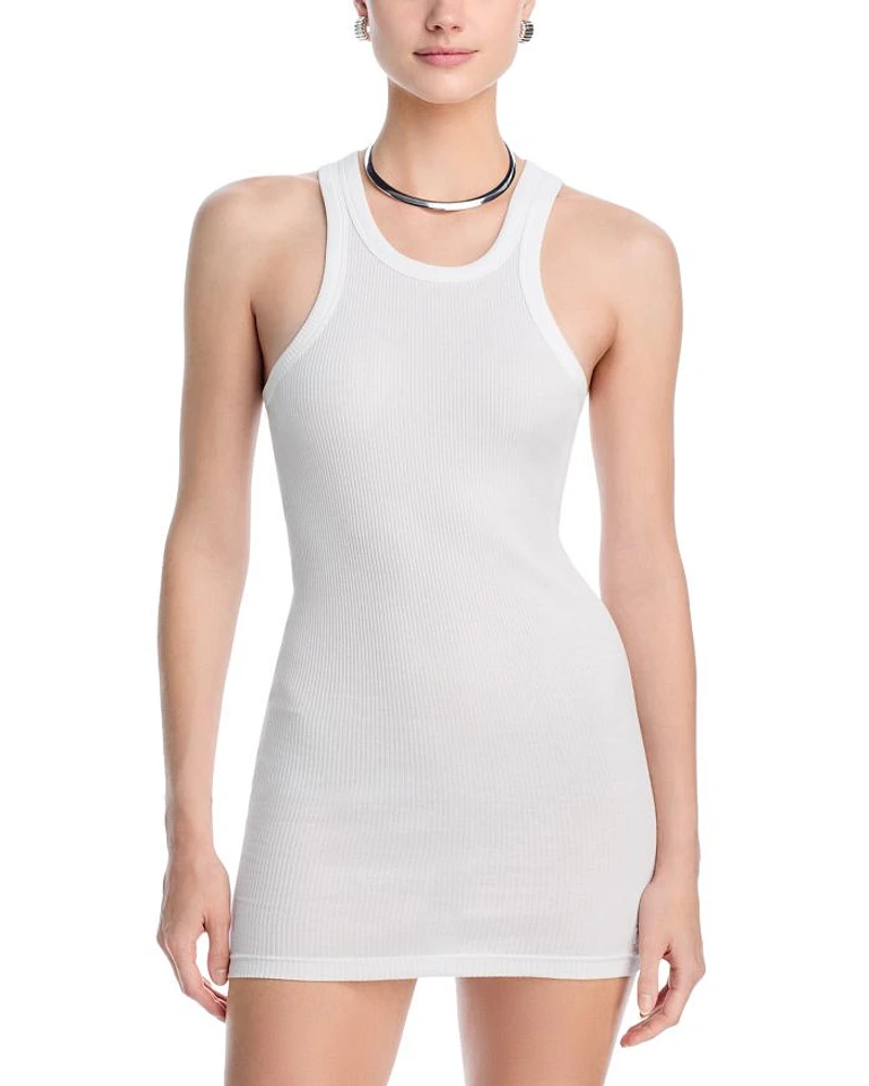 Ribbed Knit Racerback Tank Dress
