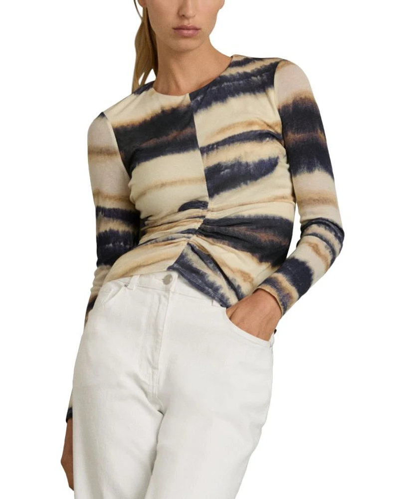 Gia Printed Jersey Top