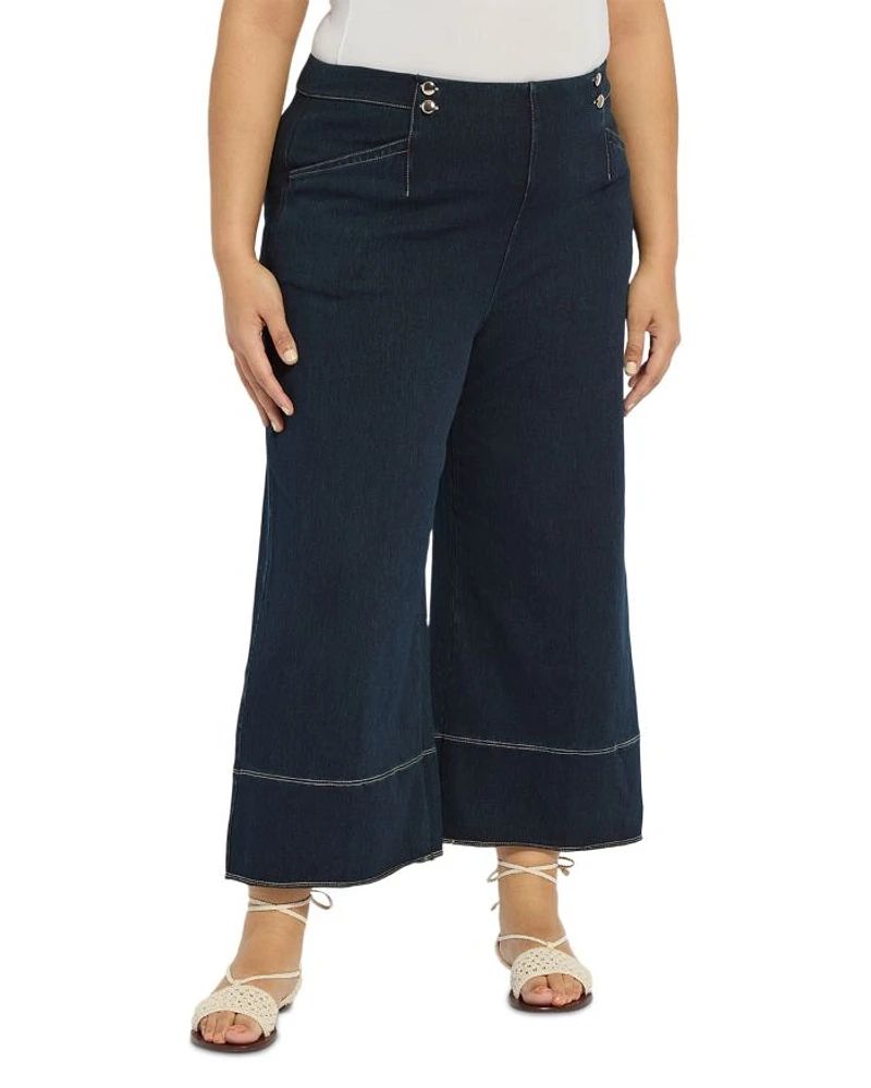 Dion Sailor Palazzo Jeans Indigo