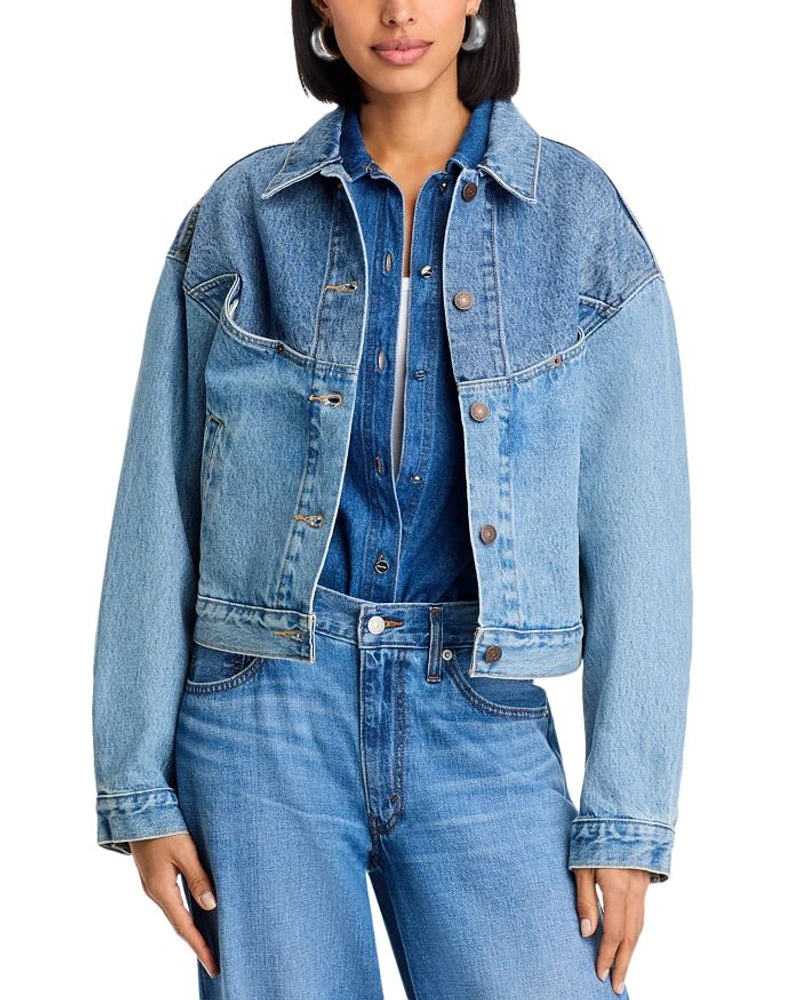 Shrunken 90s Trucker Western Denim Jacket