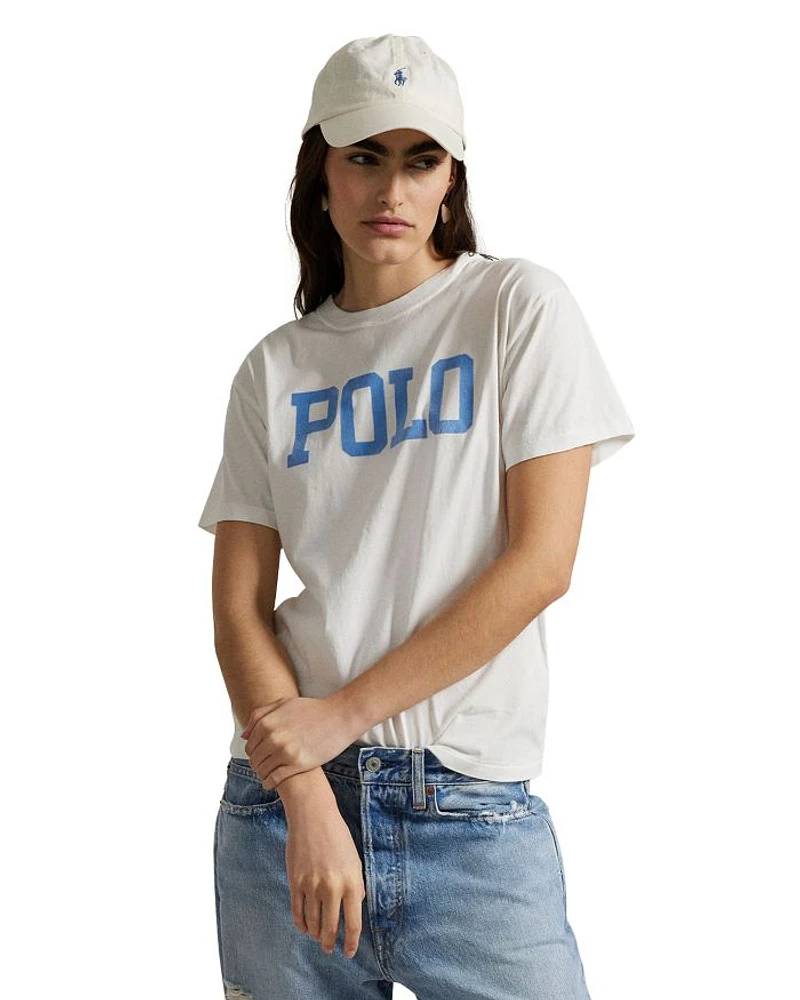 Logo Cotton Jersey Crewneck Tee