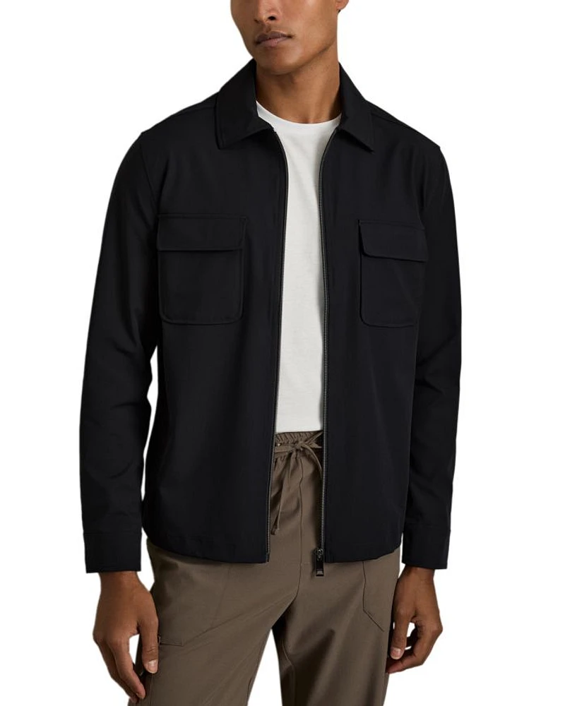 Technical Zip Front Overshirt