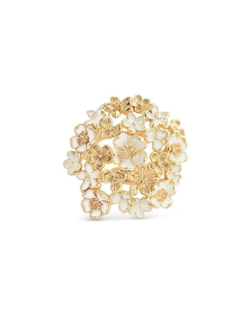 Bloom Gathered Cocktail Ring 18K Gold Plated - Exclusive