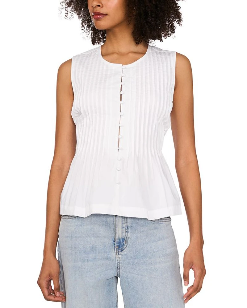 Cotton Pintuck Blouse