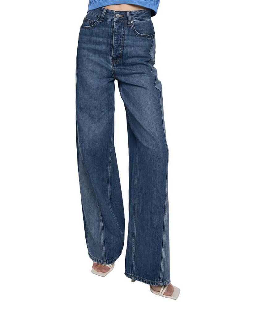 Thea Denim Wide Leg Jeans Waverly Wash