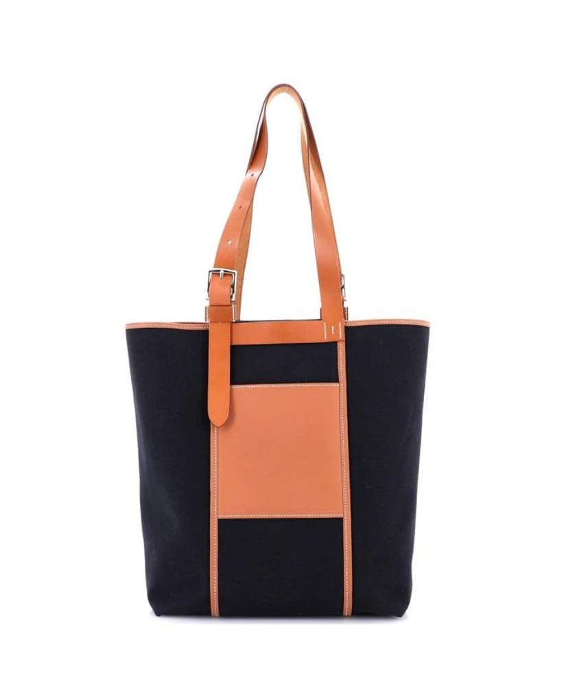 27 Etriviere Pocket Tote Toile and Leather