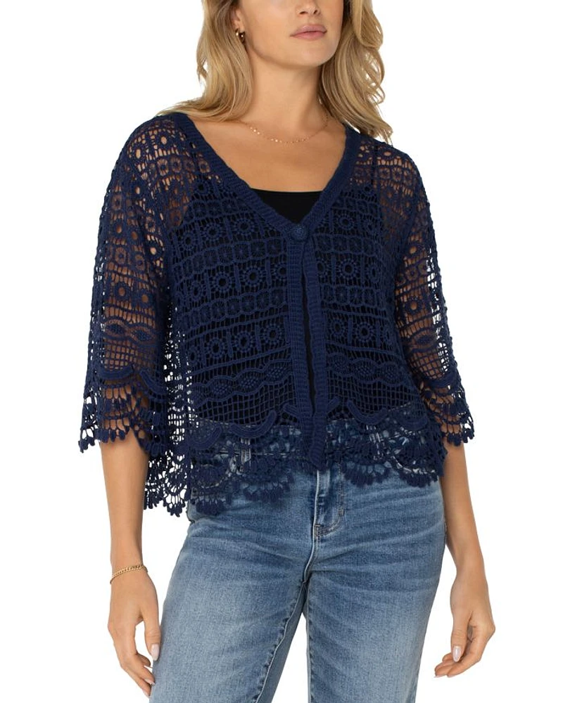Scalloped Crochet Bolero