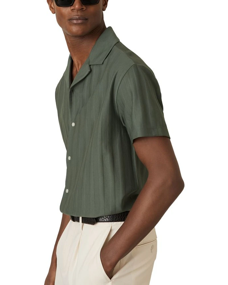 Sampson Textured Cuban Shirt