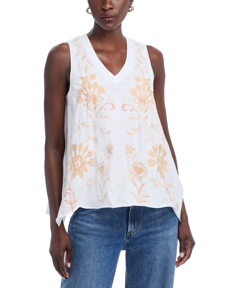 Embroidered Tank Top