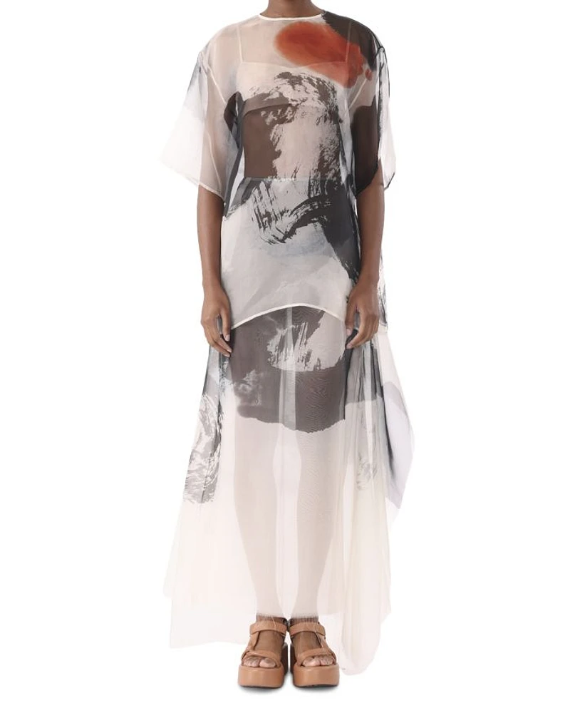 Silk Organza Maxi Skirt