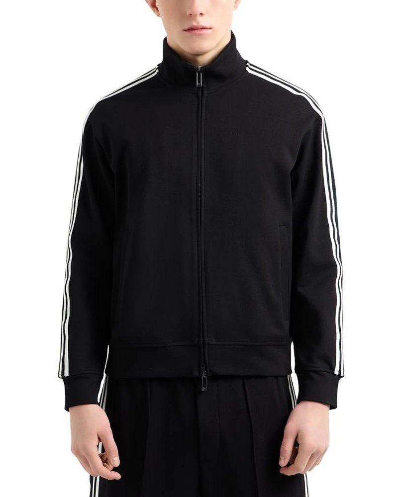 Cotton Jersey Zip Up Sweatshirt