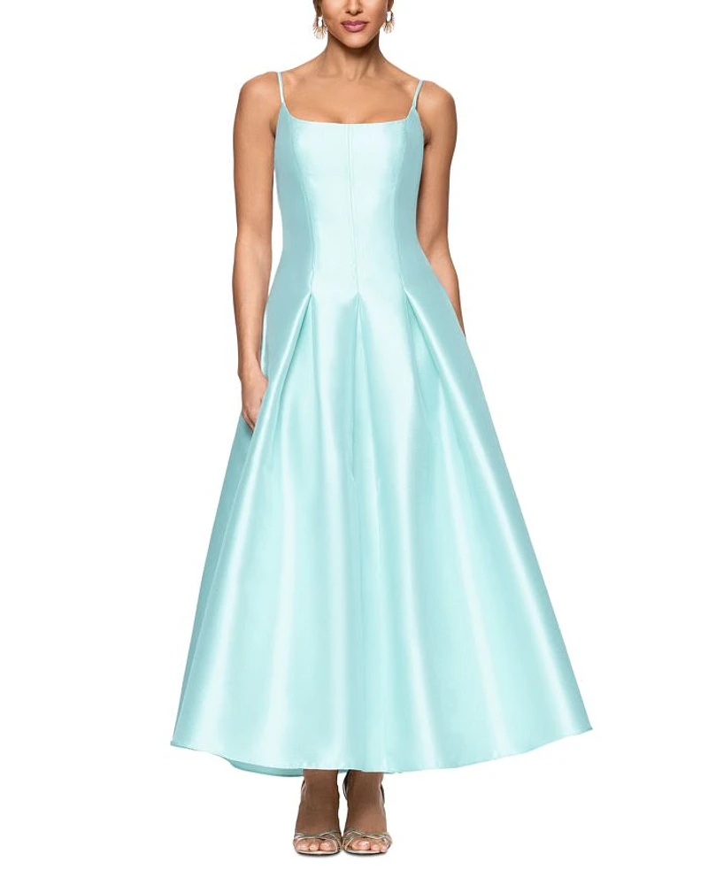 Satin Midi Dress - Exclusive