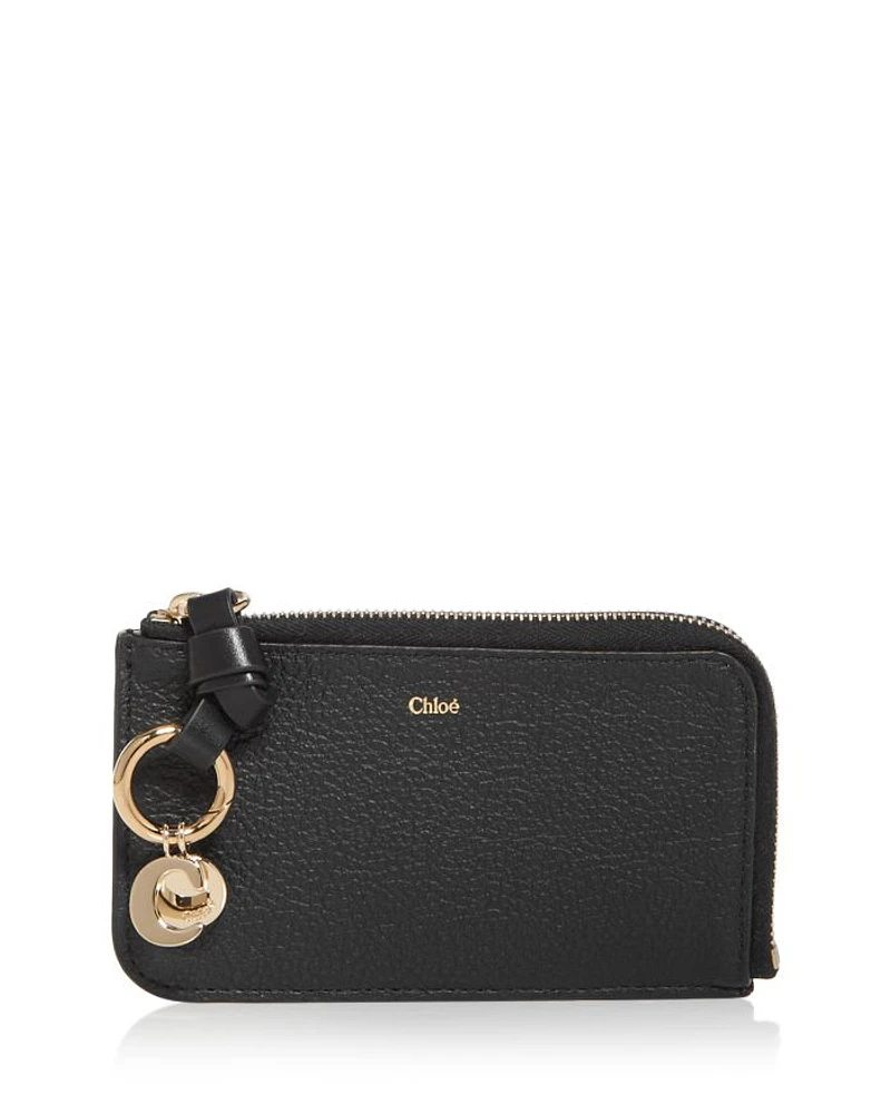 Alphabet Small Leather Zip Wallet