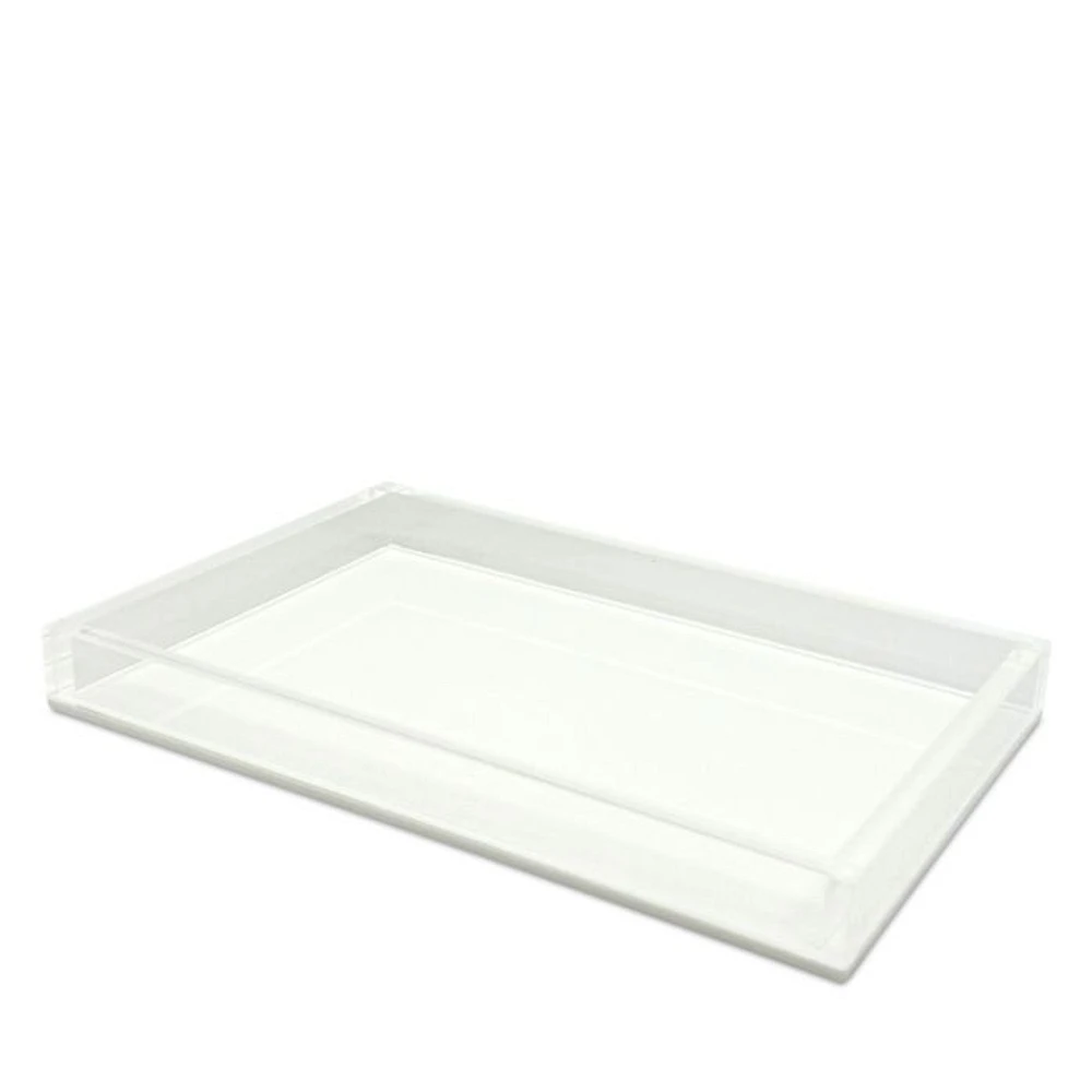 Lucite Tray, White
