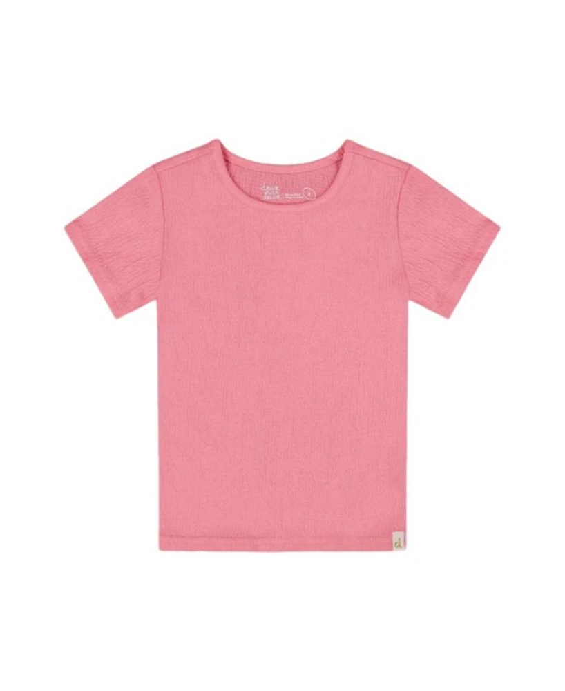 Girls' Crinkle Short Sleeve Top