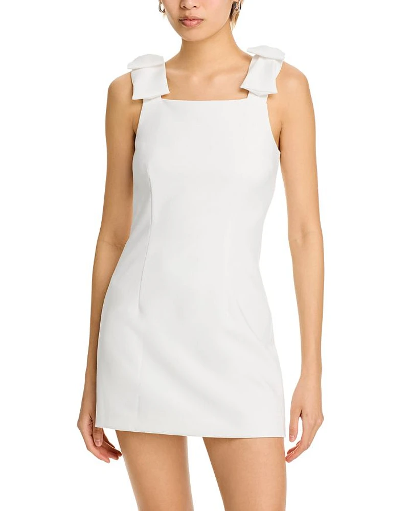 Whisper Bow Strap Mini Dress