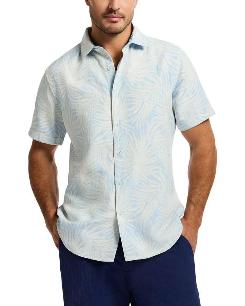 Royal Palms Printed Short Sleeve Shirt